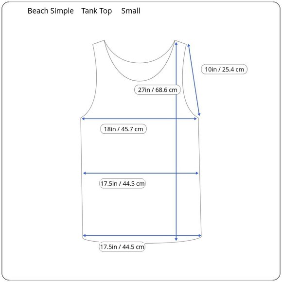 Beach Simple Logo Cotton Blend U.S.A Made Small Teal Blue Tank Top - Picture 2 of 9